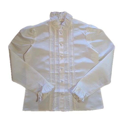 Blusa seta vintage - , volant