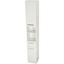 Mobile bagno a colonna, bianco opaco in laminato BLANCO