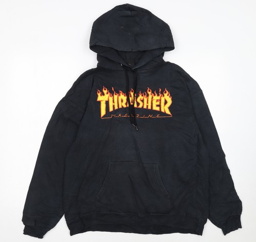 Thrasher maglione uomo nero - thrasher,
