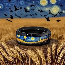 Anello fascia luna stelle