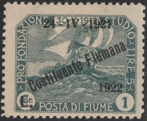 1922 fiume lira - 1922, nuovo