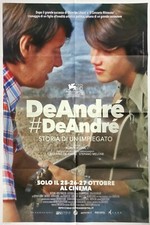  FABRIZIO DE ANDRÈ Manifesto Film 2F Poster Originale Cinema FABER IMPIEGATO