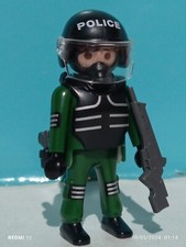PLAYMOBIL FIGURA AGENTE ANTIDISTURBIOS POLICIA POLICIAS AGENTES COMISARIA 4693