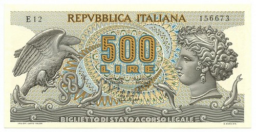 500 lire biglietto - 500,