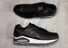 Nike Air Max Command - Scarpe da Ginnastica in Pelle - Nero/Grigio/Bianco - Taglia UK 9 ✅