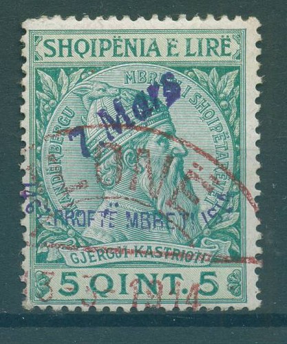 Albania 1914 timbrato - albania, n.36