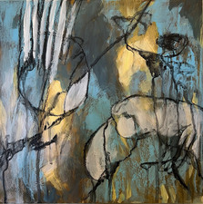 Opera arte quadro astratto - -,