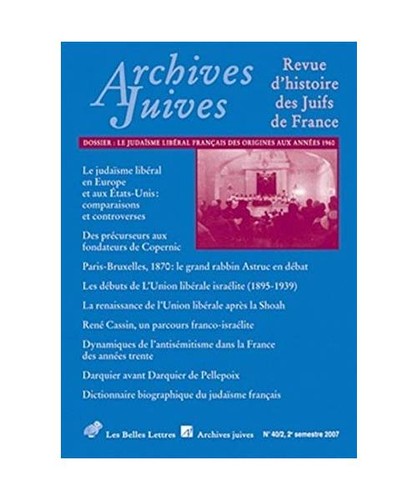 Archives juives n40 le - archives,