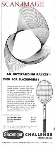 1955 advert slazenger - 1955,