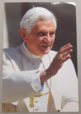 SANTINO Messaggio Benedizione PAPA BENEDETTO XVI Holy Card Visita Apostolica 