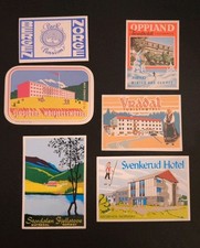 Lotto 6 Hotel Norvegia - Etichetta Bagagli 