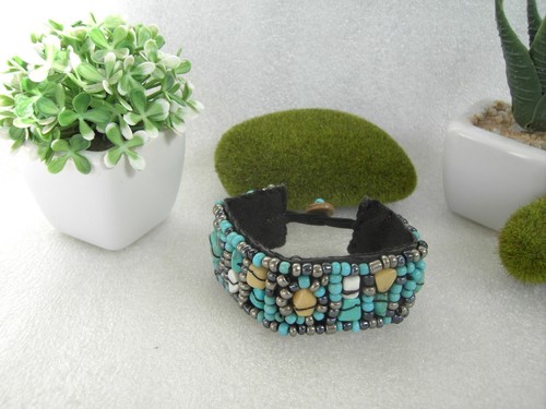 Bracciale fascia perline stile - fascia,