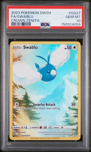 Psa gem mint swablu corona - psa,