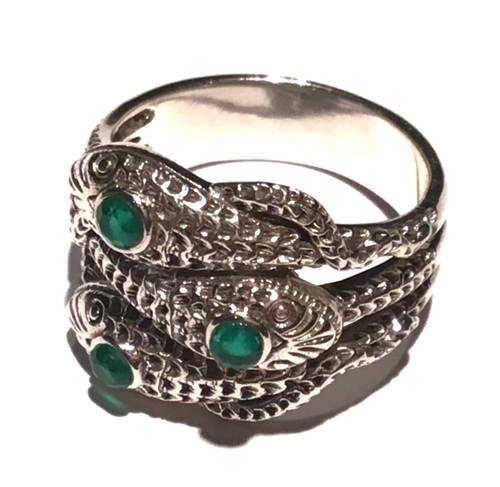 Anello serpente pitone - , gotico