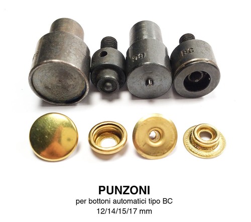 Punzone bottoni pressione - bottoni, a