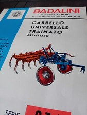 BADALINI CARRELLO UNIVERSALE TRAINATO trattori pubblicitario vendita originale