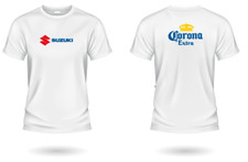 t-shirt t shirt  moto SUZUKI  corona   nera bianca xs s m l xl 2XL 3XL