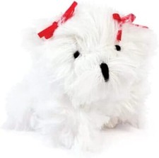 Oscar Newman Maltese Pipsqueak Giocattolo, Lunghezza 5 Pollici, Bianco, Altri Peluche