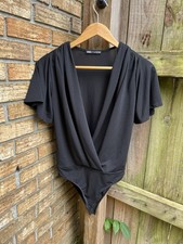 Body donna Zara nero manica