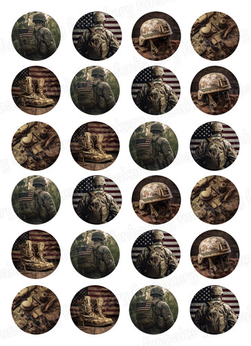 Cake topper soldato militare