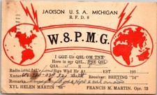 Cartolina CB Radio Club W8PMG