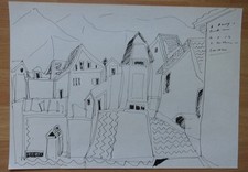 Gabriele Mattera 1929 - 2005 Ischia molla di inchiostro 1962