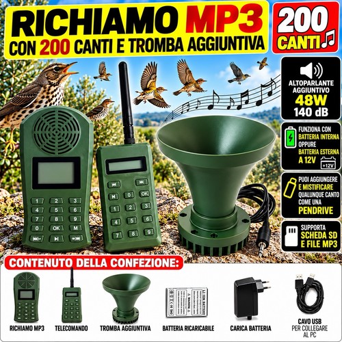 Richiamo elettronico mp3 - richiamo,