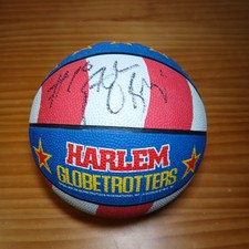 Harlem Globetrotters Mini Basket 1994 Firmato Vintage 7 Pollici 7"