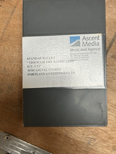 Betacam tape spandau ballet - sp,