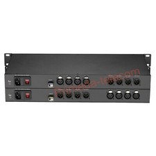 4 BIDI XLR Audio over Fiber Extender LC monomodale 20Km trasmissione suono chiaro