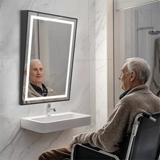 Specchio bagno inclinabile