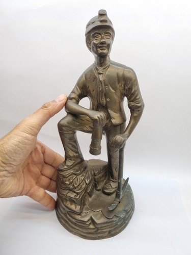 Vintage statua minatore - minatore, cm