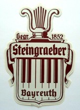 Adesivo Pubblicità Steingraeber Bayreuth Gegr. 1852 Klaviermanufaktur Ali 80er