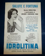A062-Advertising Pubblicità-1959-IDROLITINA - GAZZONI