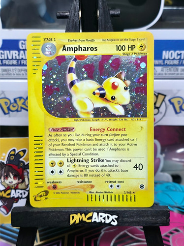 Pokemon ampharos 165 rara - pokemon,