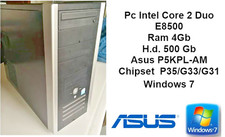 PC Intel Core 2 Duo E8500 4 Gb Asus P5KPL-AM  Porta Com P35/G33/G31  Windows 7 H