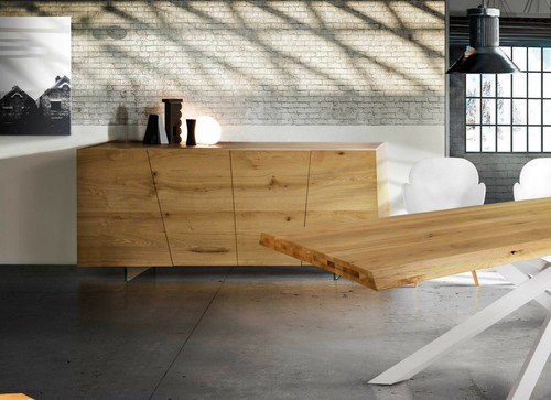 Credenza doors modern buffet - 4,