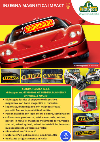 Cartelli auto magnetici - cartelli,