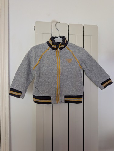 Maglione grigio con zip - , di