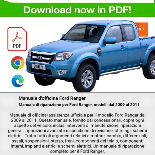 Manuale officina per ford - d'officina,