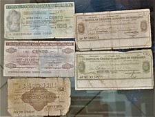 ZZ MINI ASSEGNI ANNI 70 CINQUE