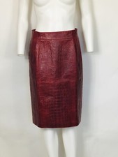 GONNA VINTAGE ROBERTO CAVALLI AW2000 CROC PELLE GOFFRATA M