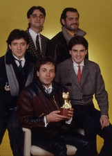 Italian band 'Stadio' posing