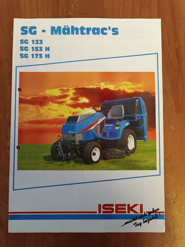 Brochure iseki falciatrice - iseki, sg