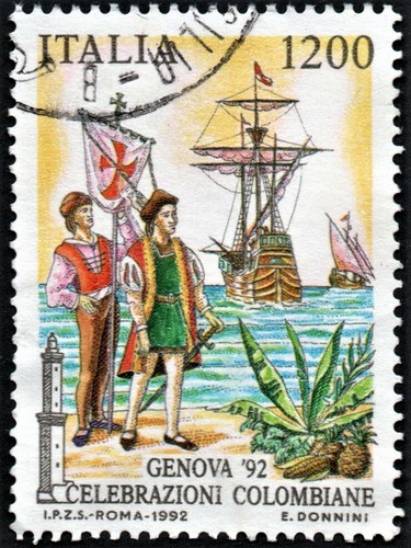 Francobolli italia 1992 sbarco - francobolli,