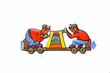 [123] PUPAZZETTI ed. Mio s. Trenino n. 6 "I bassotti all'inseguimento" stato Ott