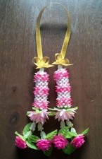 FIORI THAILANDESI GHIRLANDA REGALO RICORDO ARTIFICIALE CULTO SPIRITO SANTO DIO BUDDHA