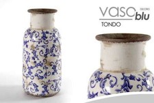 VASO TONDO 16*16*37 CM DECORO