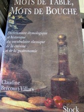 BRECOURT VILLARS CLAUDINE MOTS
