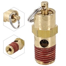 Valvola di sicurezza compressore d'aria regolabile 1/4 NPT 125 PSI serbatoio spe